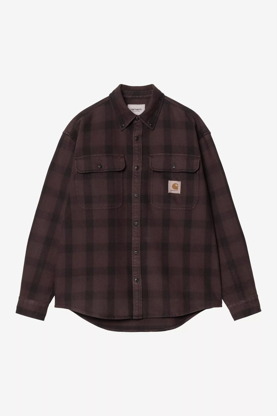 L/S Edmands Shirt - Edmands Check Natural / Palisander