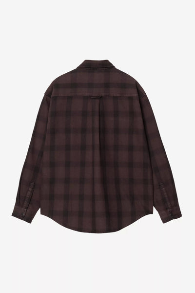 L/S Edmands Shirt - Edmands Check Natural / Palisander