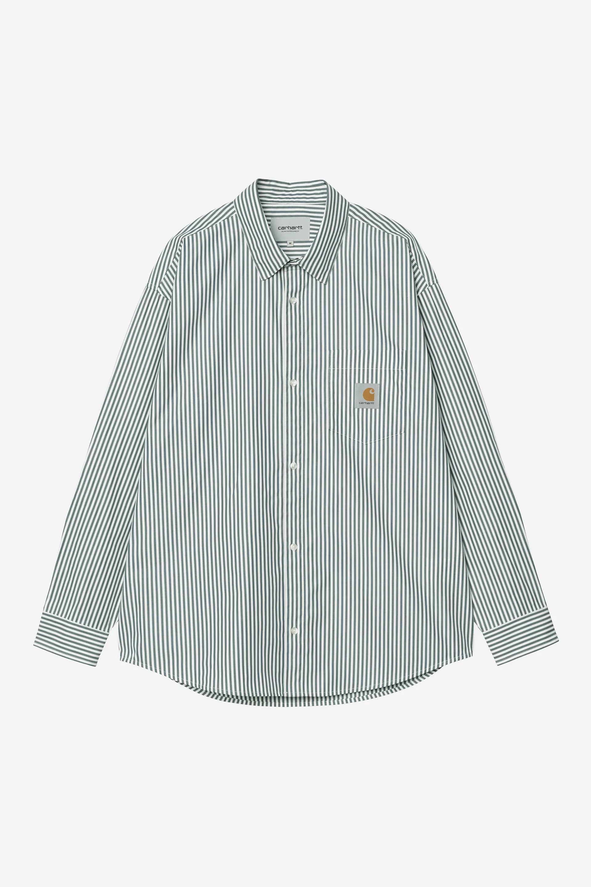 L/S Daldry Shirt - Daldry Stripe Office Blue / Wax