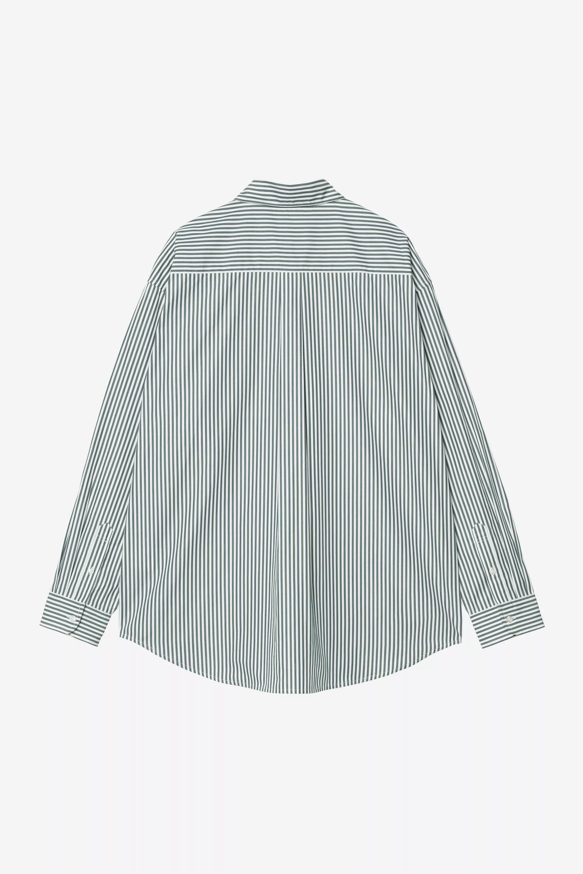 L/S Daldry Shirt - Daldry Stripe Office Blue / Wax