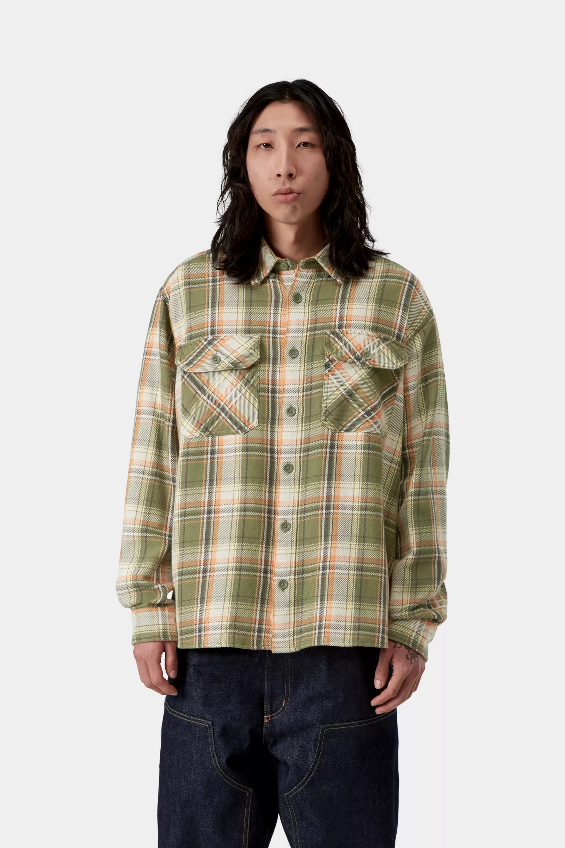 L/S Tunick Shirt - Tunick Check / Dollar Green