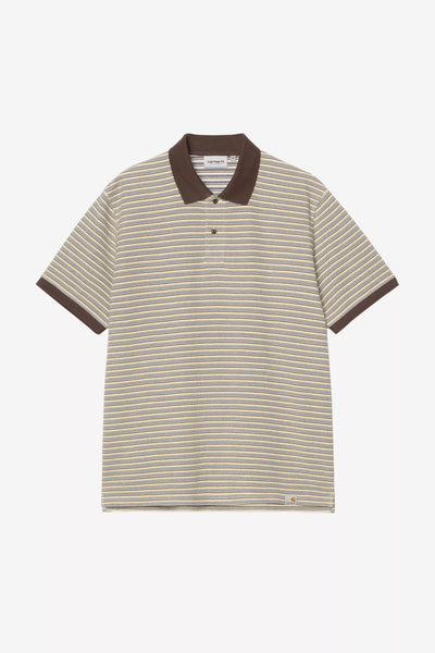 S/S Dion Polo - Dion Stripe / Wax