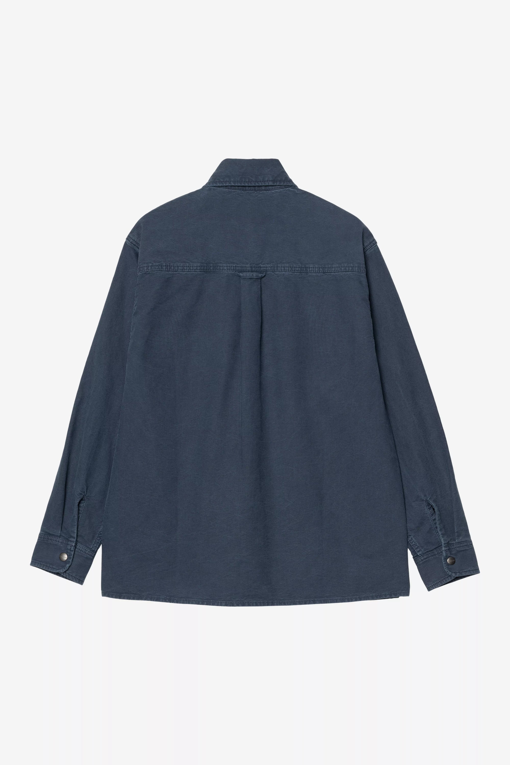 Parrish Shirt Jac - Blue, Stone washed