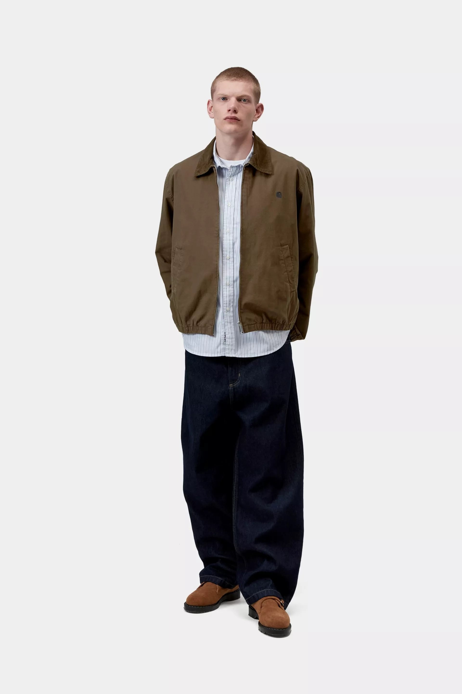 Madison Ripstop Jacket - Dark Beech / Black Garment dyed