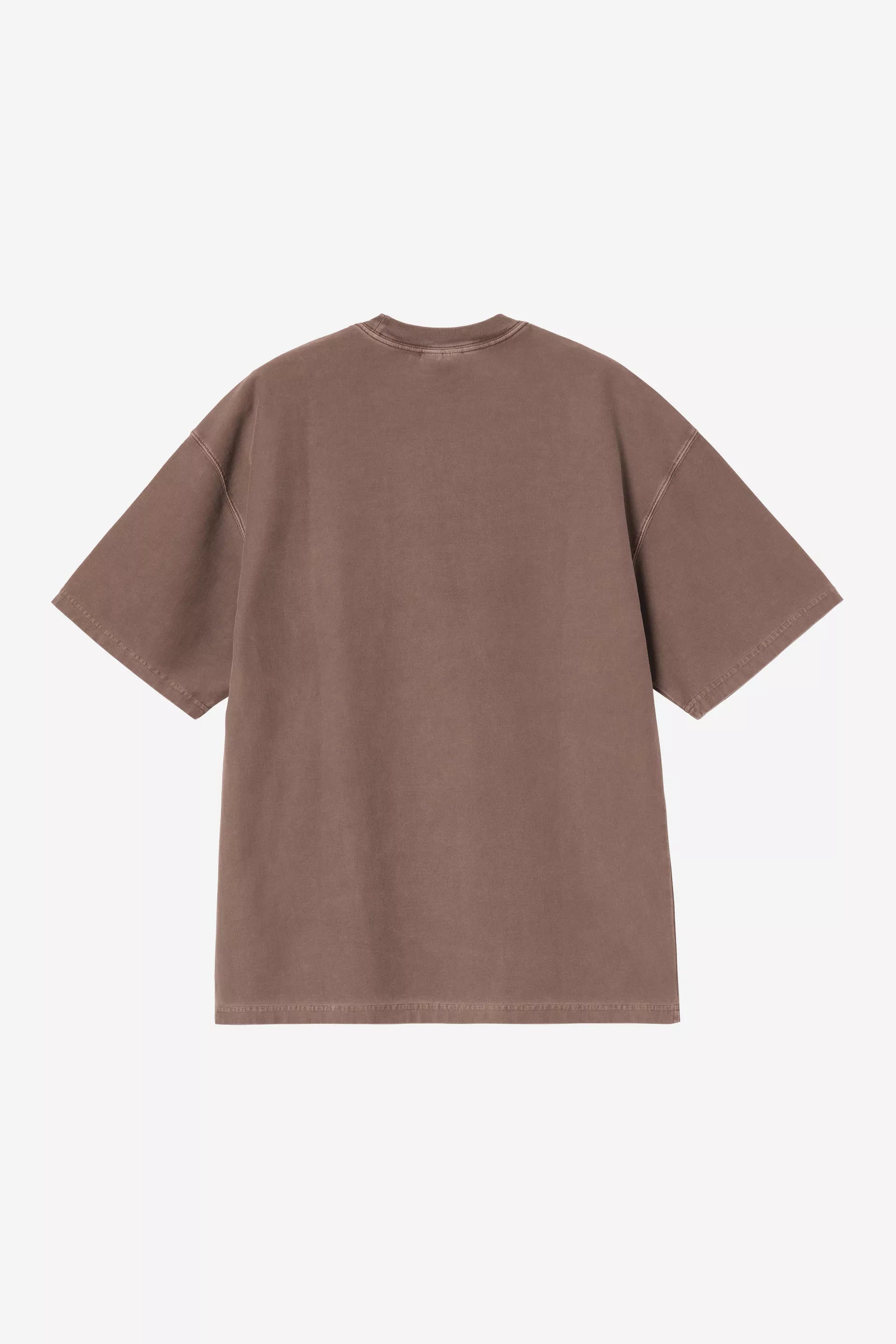 S/S Loose Pocket T-Shirt - Tobacco garment dyed