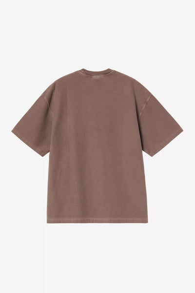S/S Loose Pocket T-Shirt - Tobacco garment dyed