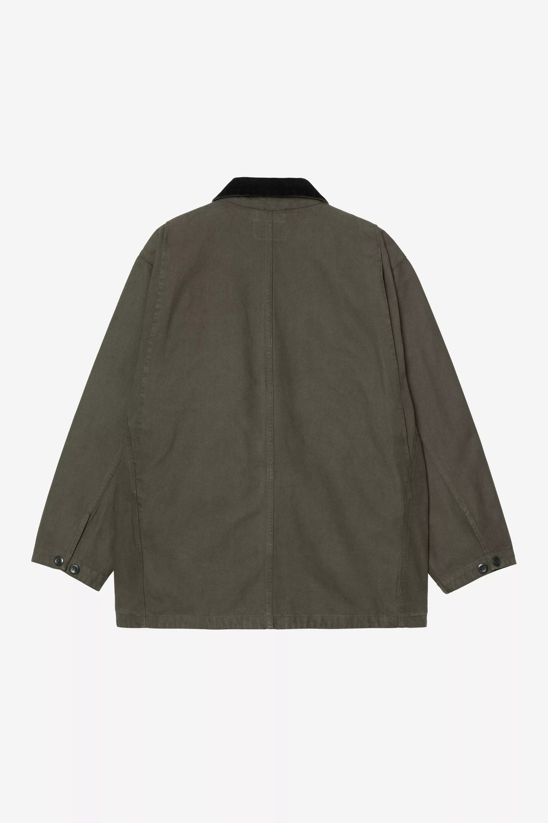 Prescott Coat Cotton Canvas - Oxide Green / Black