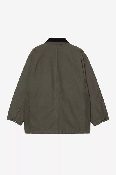 Prescott Coat Cotton Canvas - Oxide Green / Black