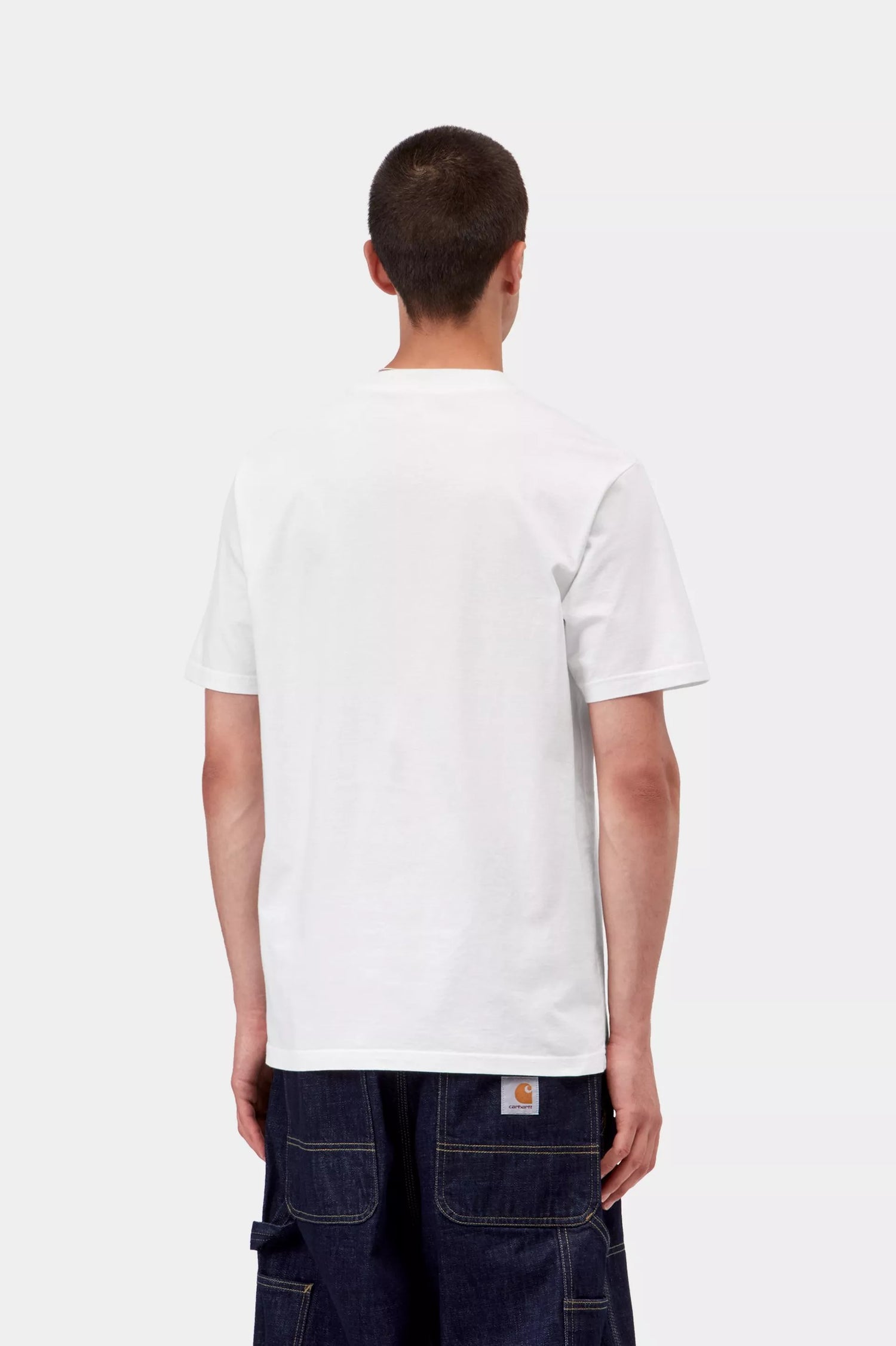 S/S Slingshot T-Shirt - White, Heavy enzyme wash
