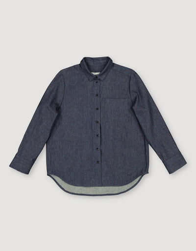 Hemp Denim Relaxed Fit Shirt