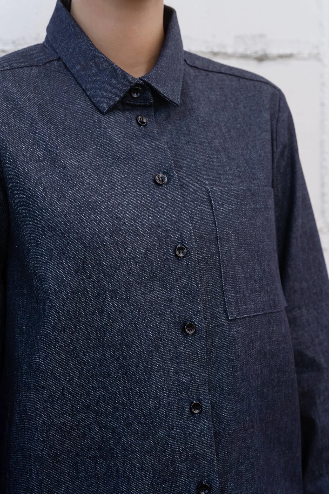 Hemp Denim Relaxed Fit Shirt