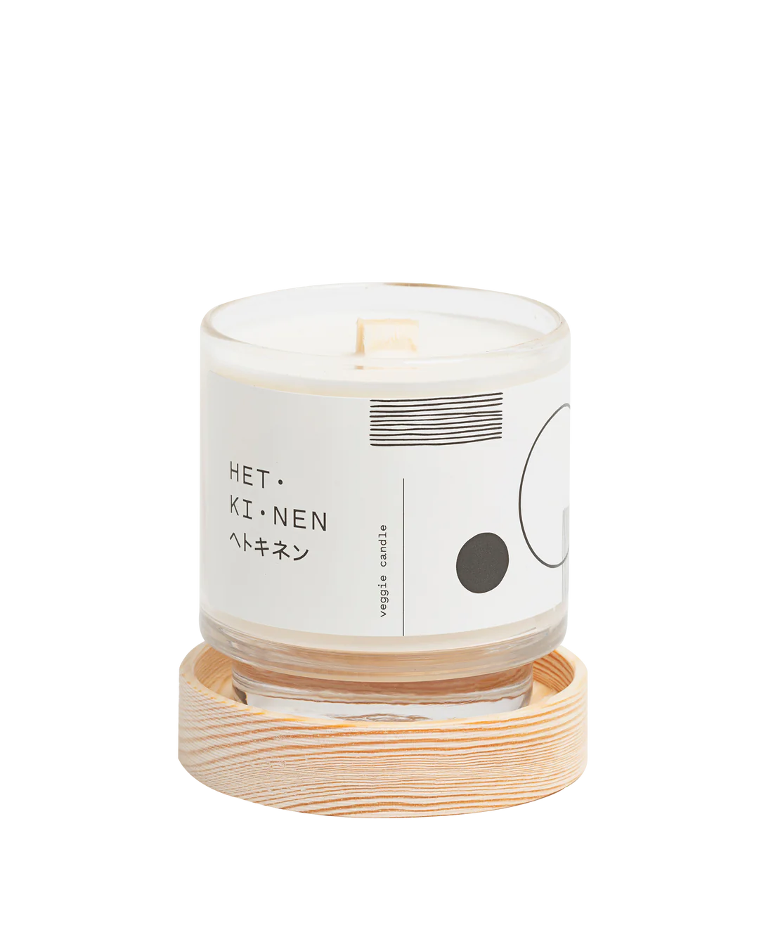 Veggie candle metsä round