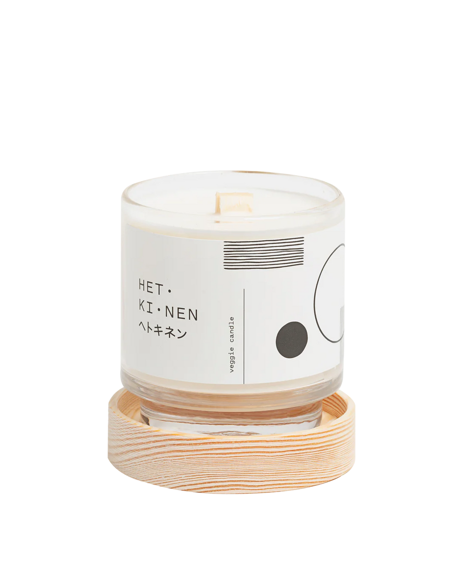 Veggie candle metsä round