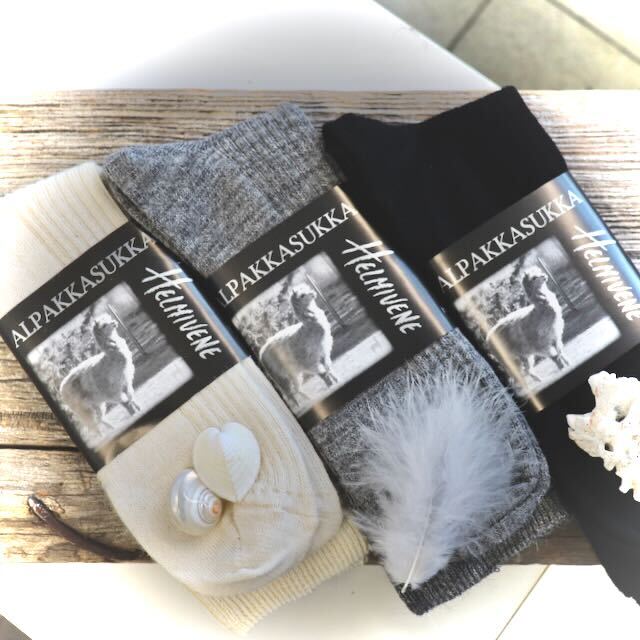 Ohut Alpakkasukka - Harmaa