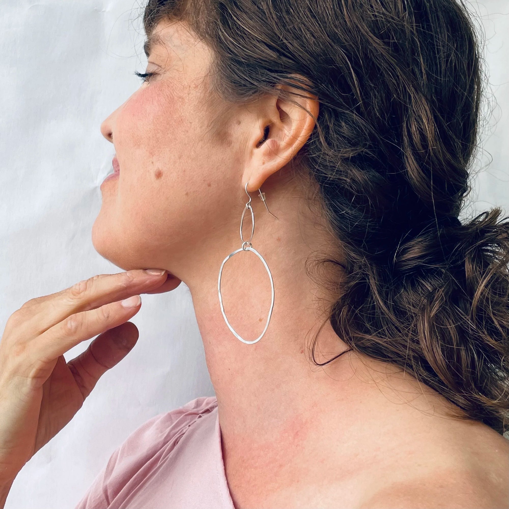 Kuplivat korvakorut - Hopea L