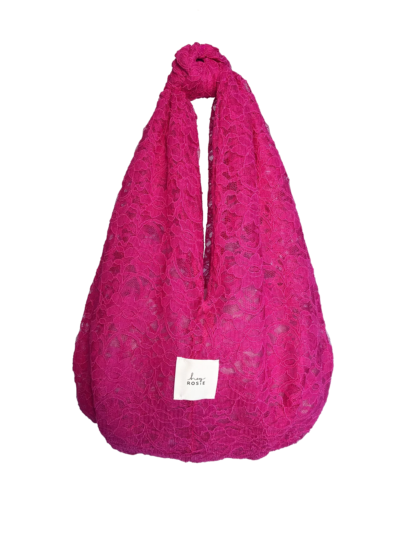 Lace Knot Bag - Think Pink