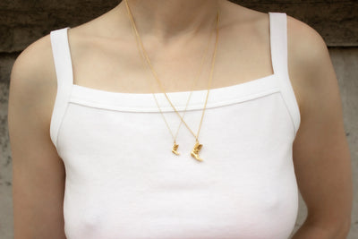 The Bigger Boot Necklace Mini - Gold Plated