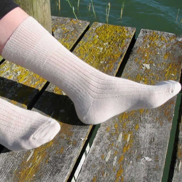 Ohut Alpakkasukka - Vaalea