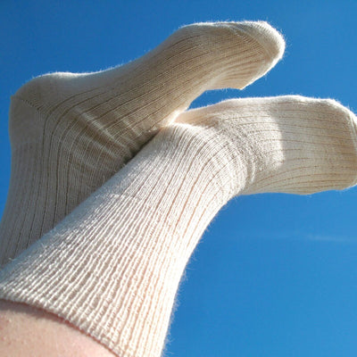 Ohut Alpakkasukka - Vaalea