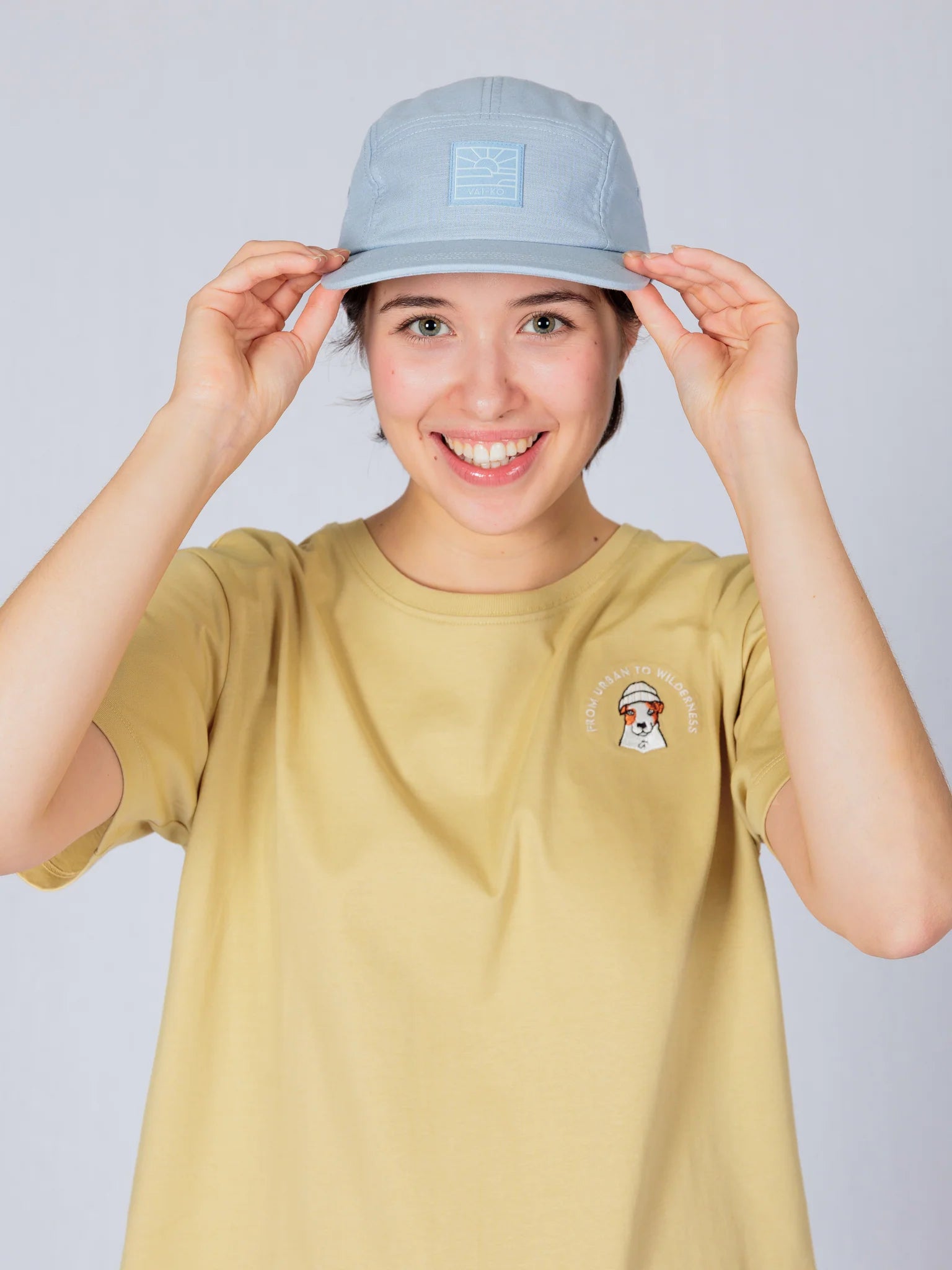 Inari 5-Panel Cap - Misty Blue