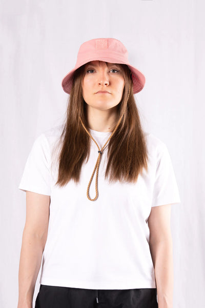 Inari Bucket Hat Linen - Red Peach