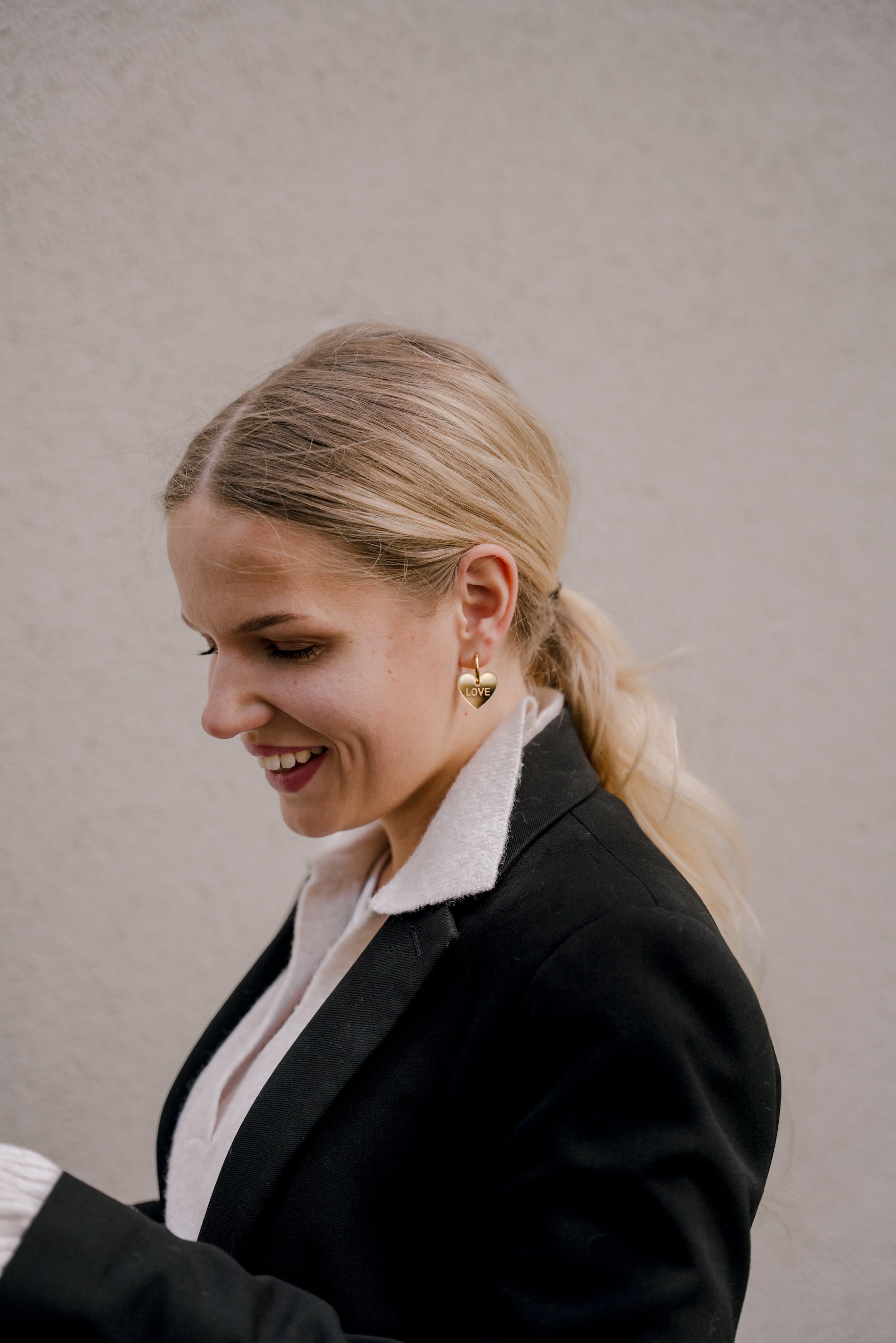 Sydän-korvikset - kulta