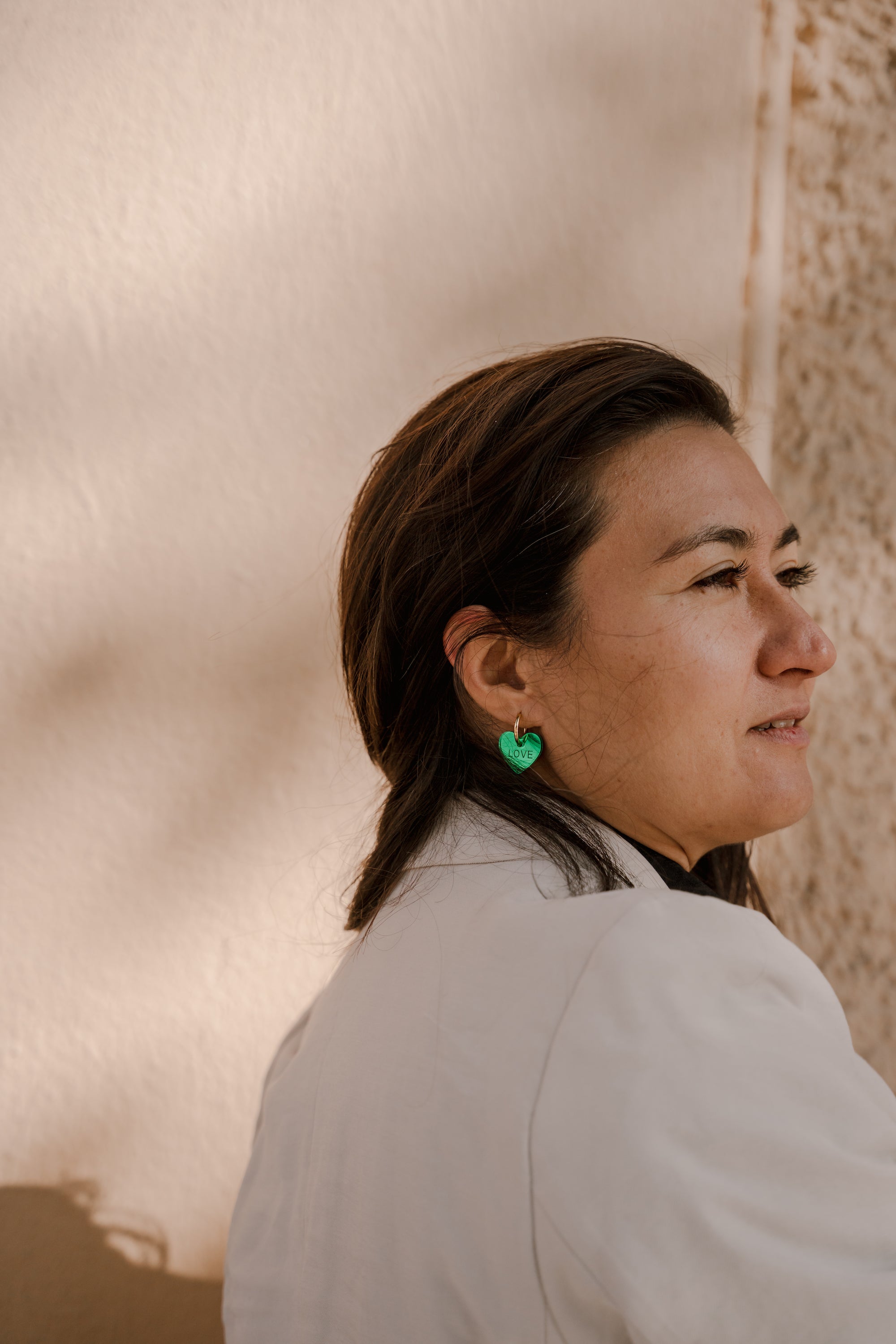 Sydän-korvikset - vihreä