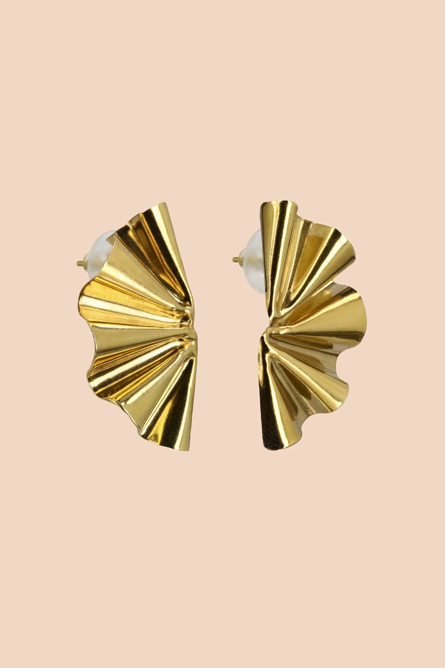 Aneela Earrings - Brass