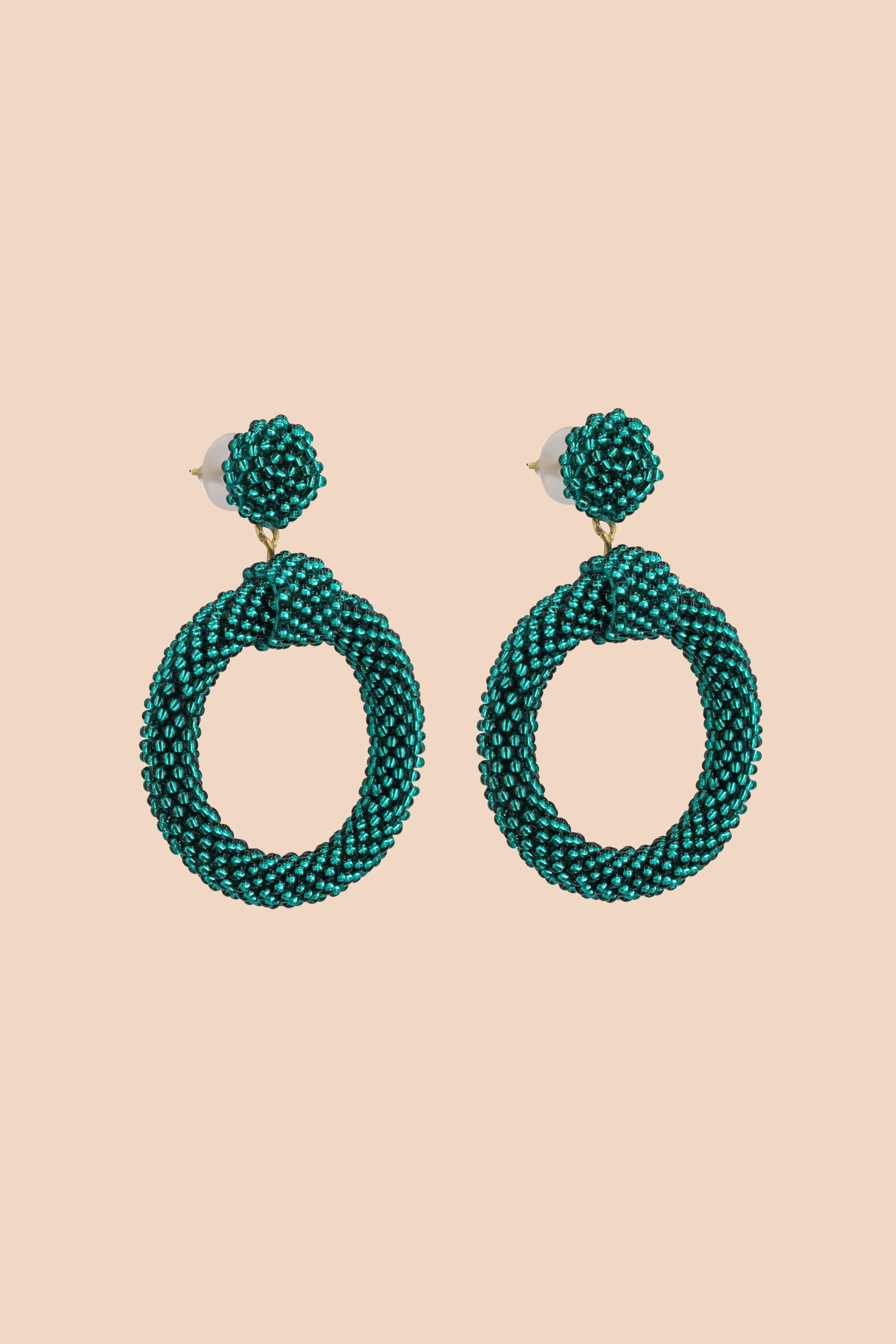 Geeta Earrings - Sparkling Emerald