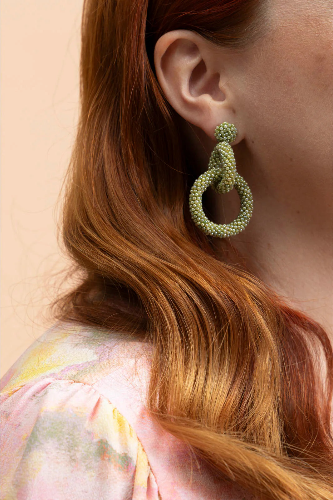 Gia Earrings - Pistachio