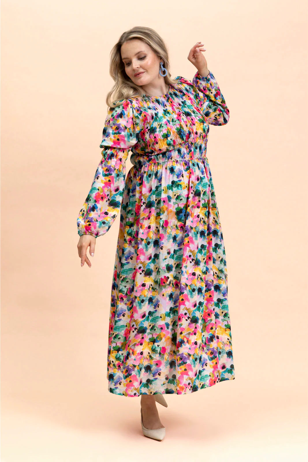Muse Dress - Aquarelle Bloom