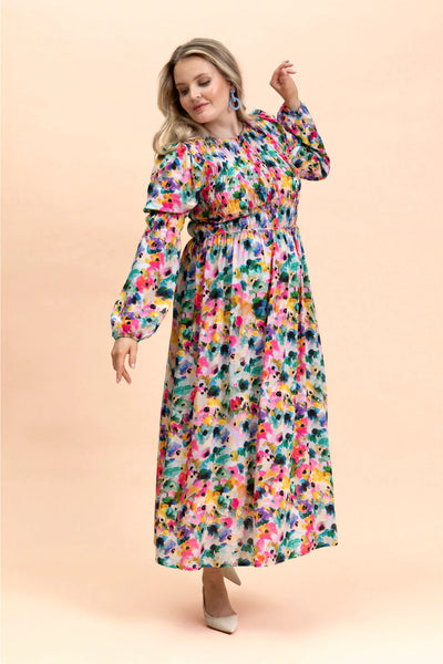 Muse Dress - Aquarelle Bloom