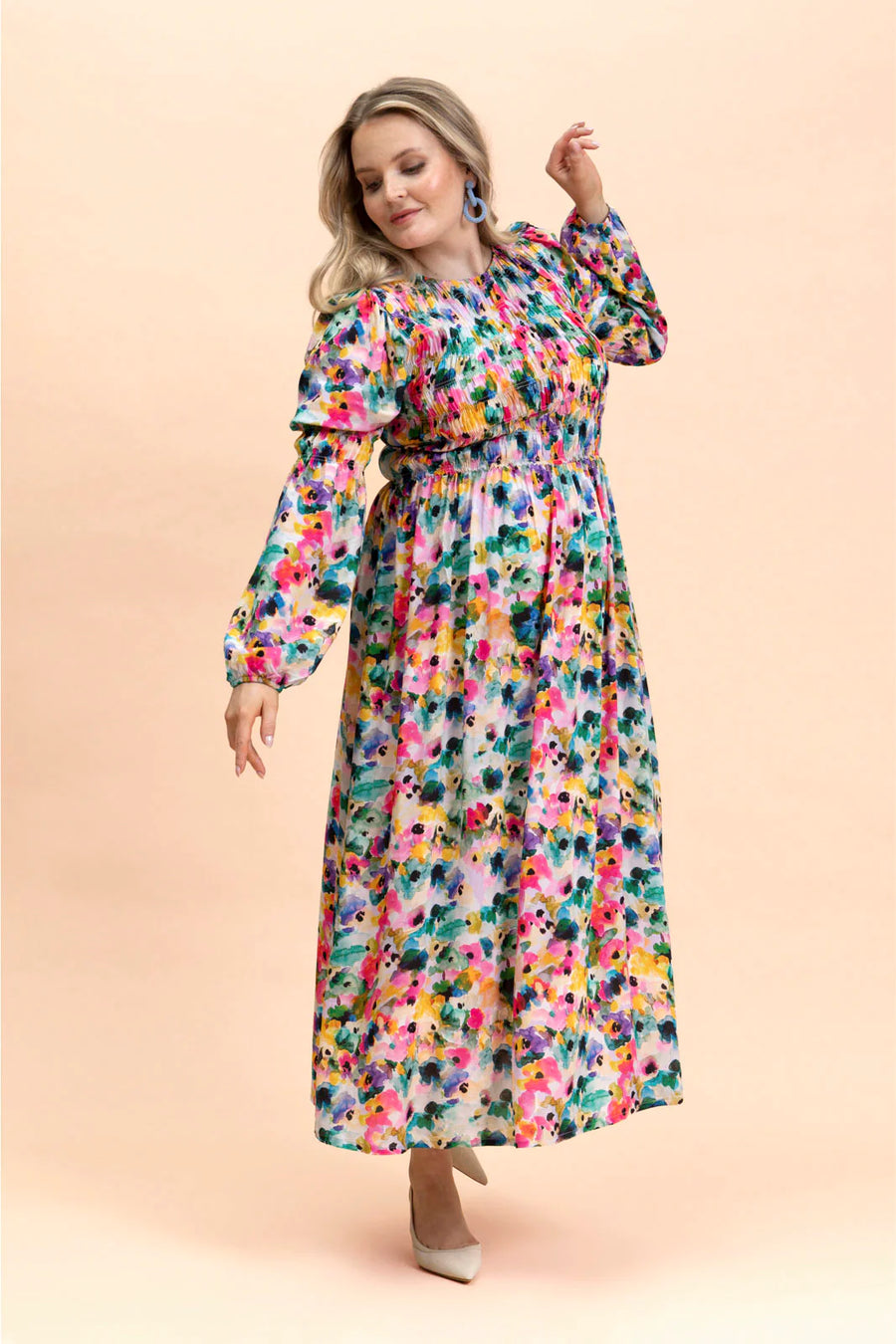 Muse Dress - Aquarelle Bloom