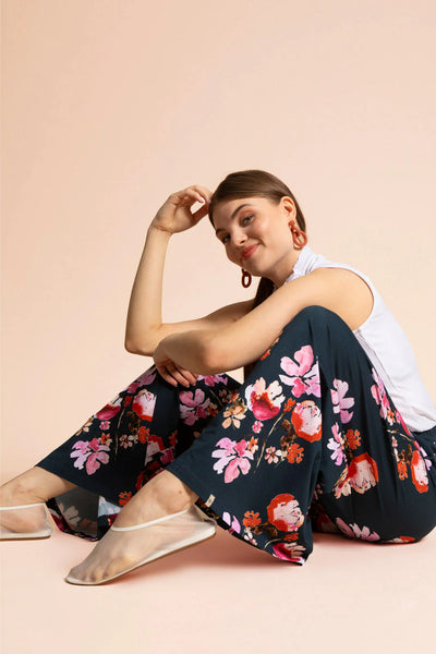 Soft Culottes - Cherry Blossom Navy