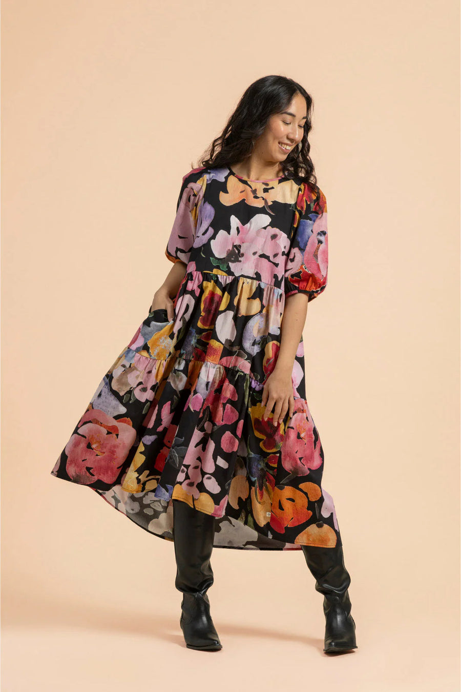 Tiered Midi Dress - Wild Lea