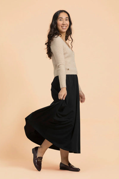 Soft Midi Skirt - Black