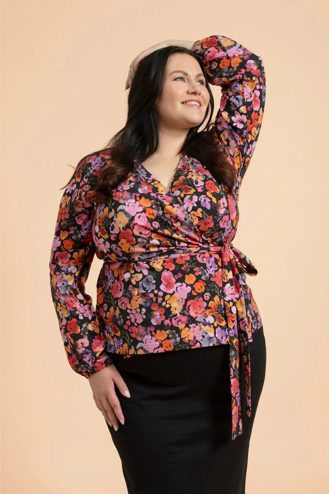 Soft Wrap Blouse - Wild Lea Mini