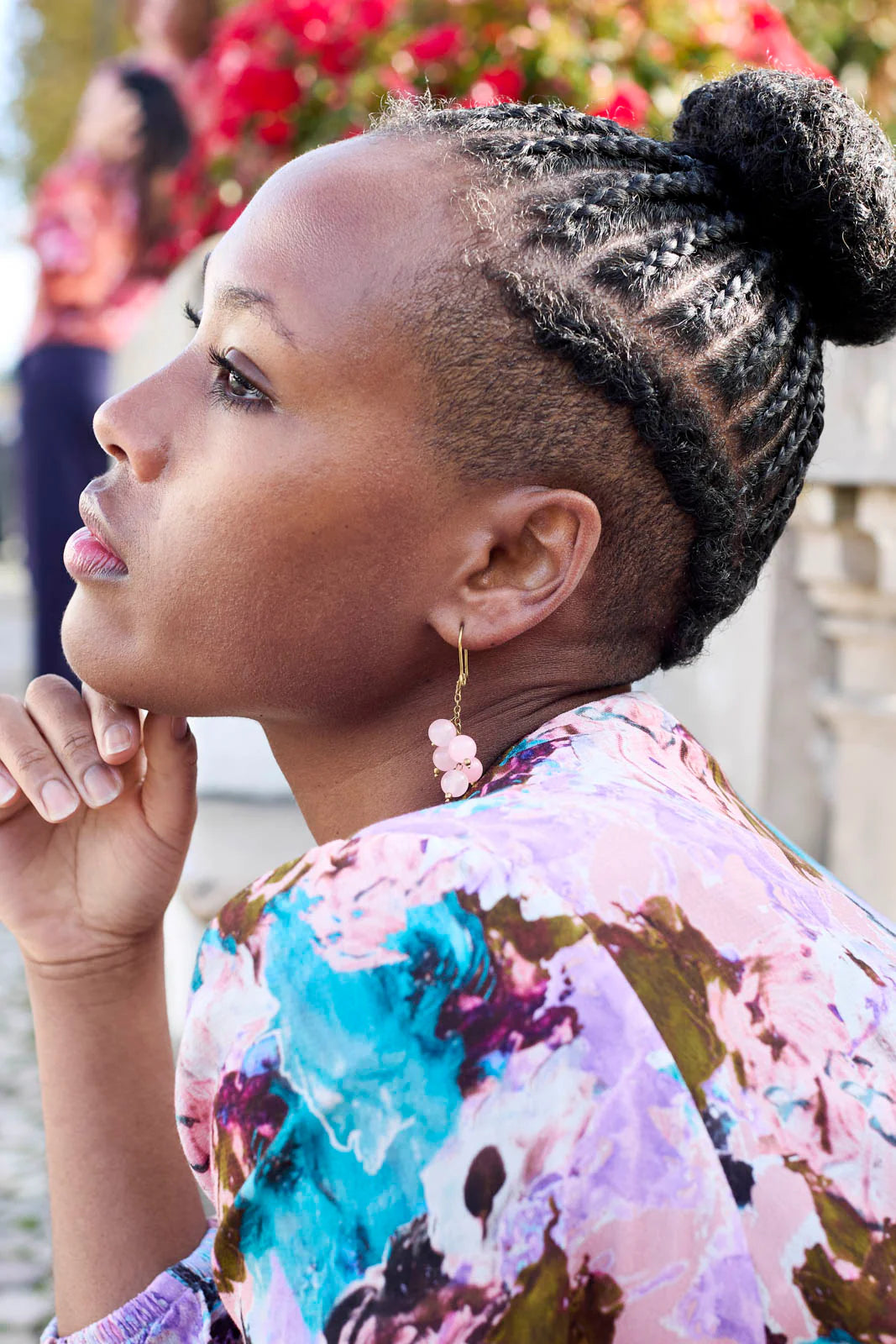 Anamika Earrings - Light Pink