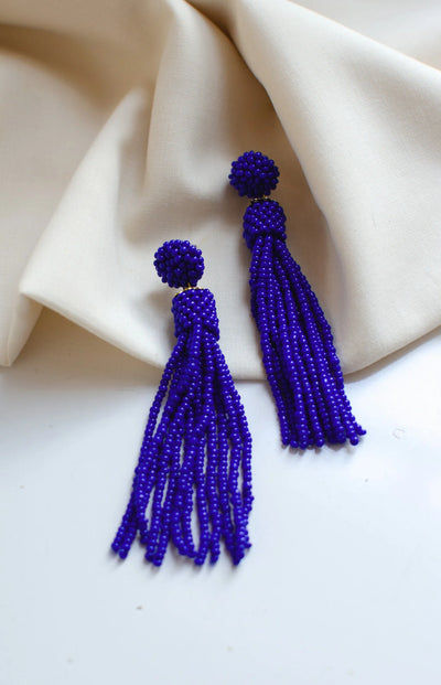 Bina Earrings - Royal Blue