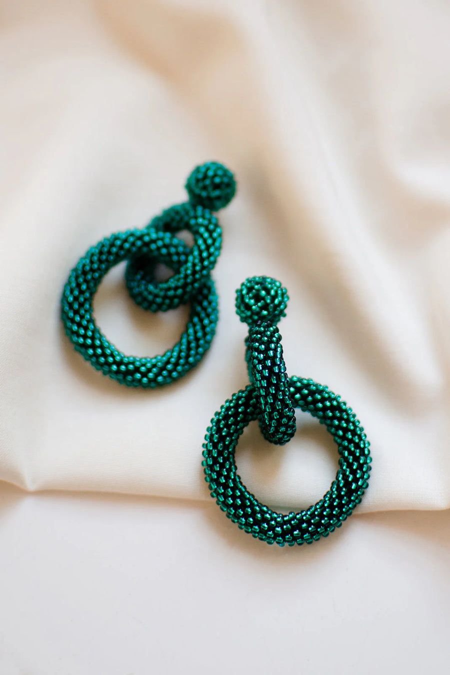 Gia Earrings - Sparkling Emerald
