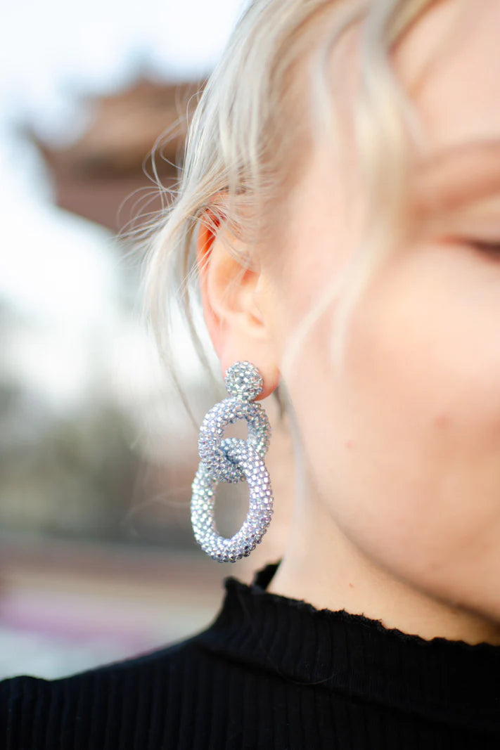 Gia Earrings - Ice Blue