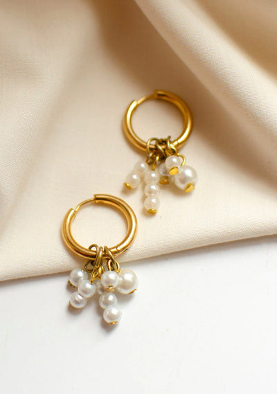 Sona Earrings - Pearl