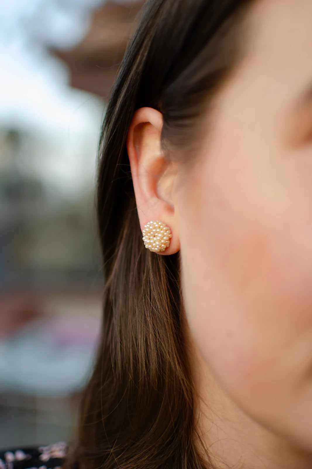 Gemma Earrings - Pearl