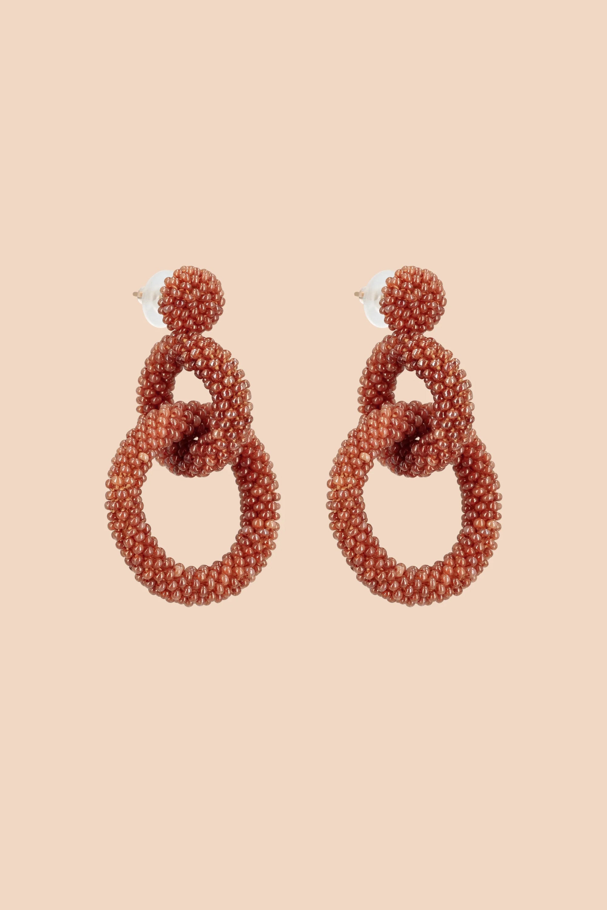 Gia Earrings - Coral Bronze