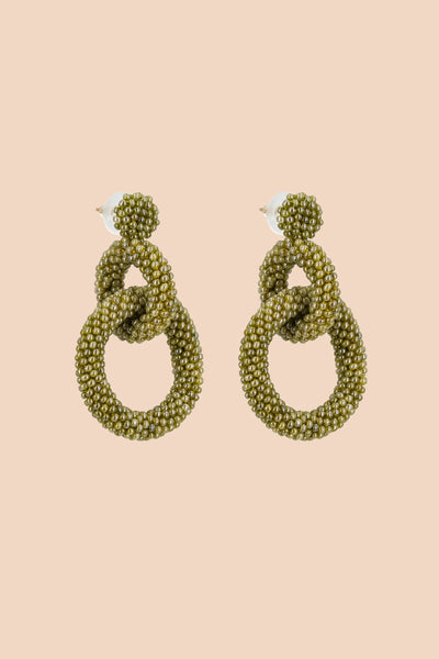 Gia Earrings - Pistachio