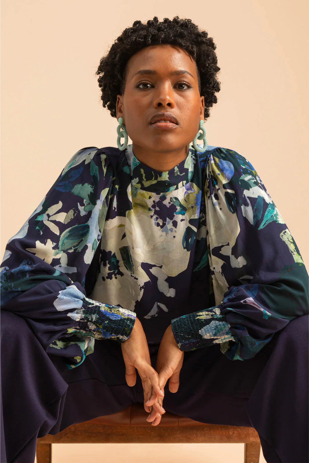 Gia Earrings - Pearl Mint