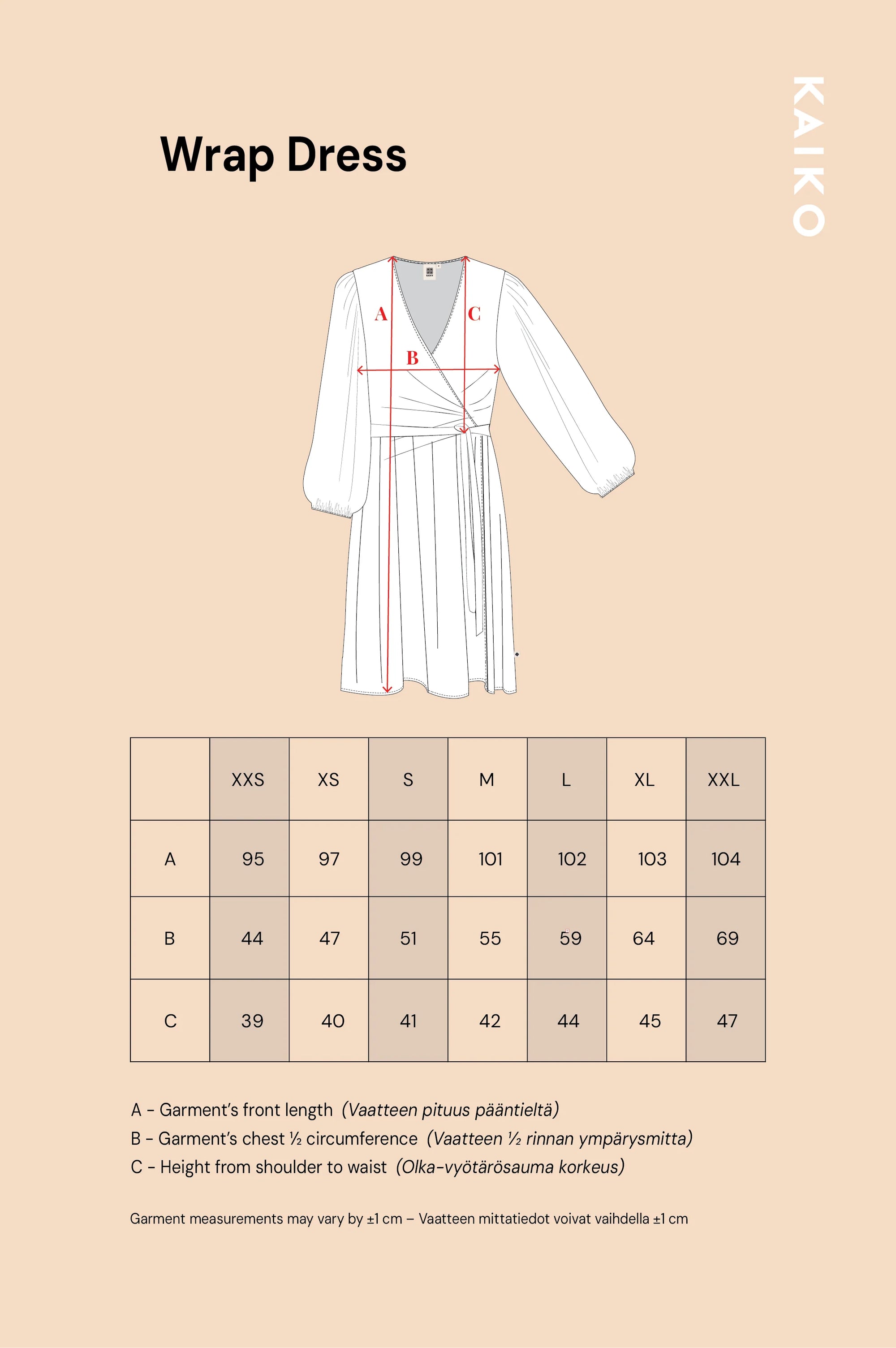 Wrap Mini Dress - Flora Red