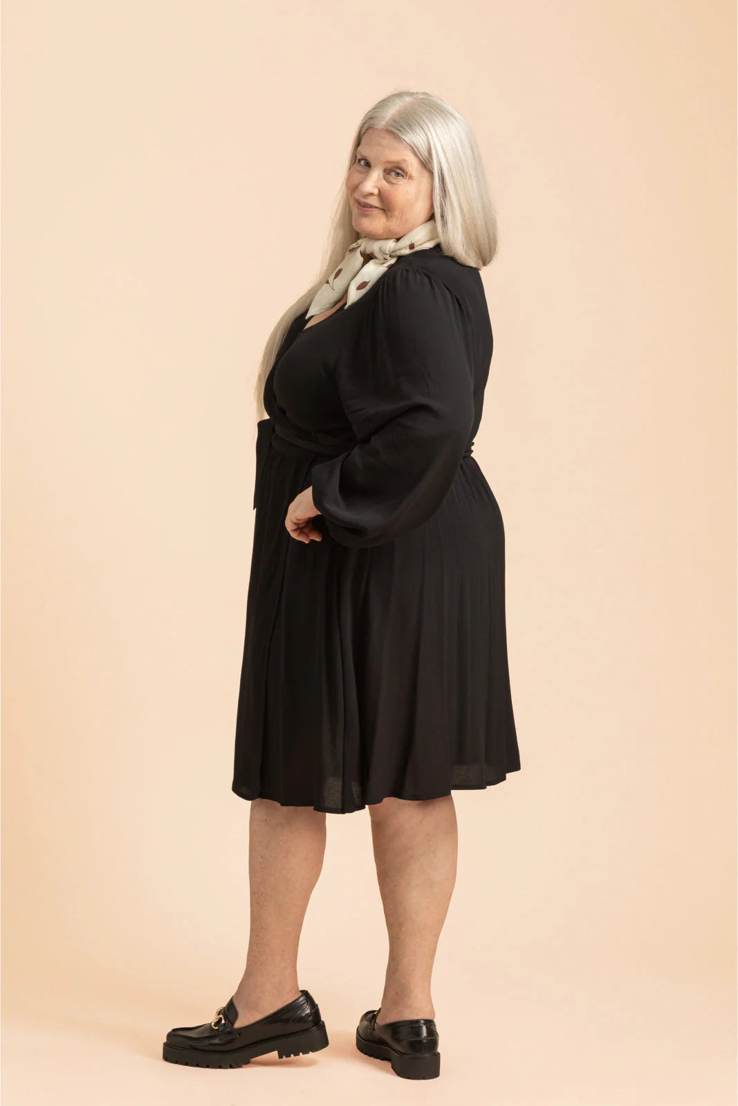 Wrap Mini Dress - Black