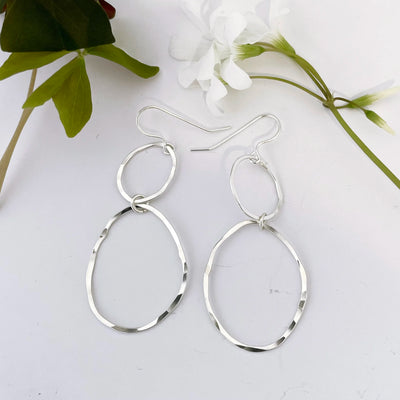 Kuplivat korvakorut - Hopea M