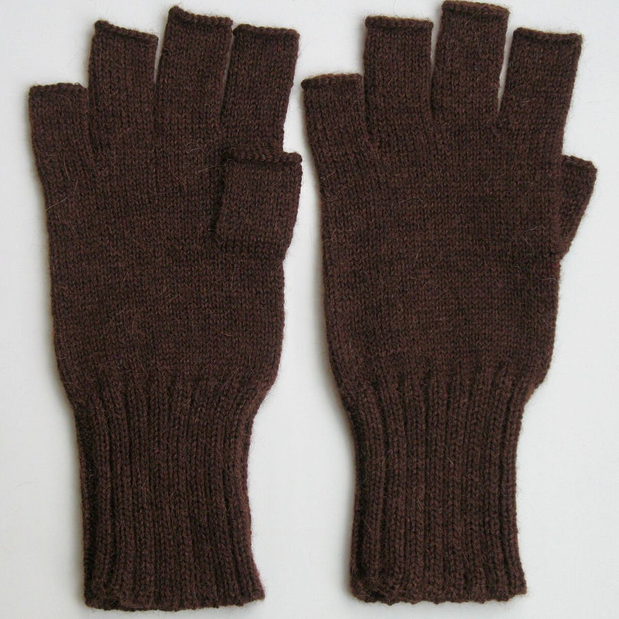 Babyalpakka Kynsikkäät - Tummanruskea